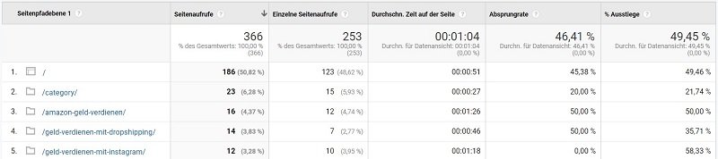 Nischenseite erstellen - Schritt für Schritt Anleitung zum Aufbau einer Nischenwebsite Besucherverhalten Website