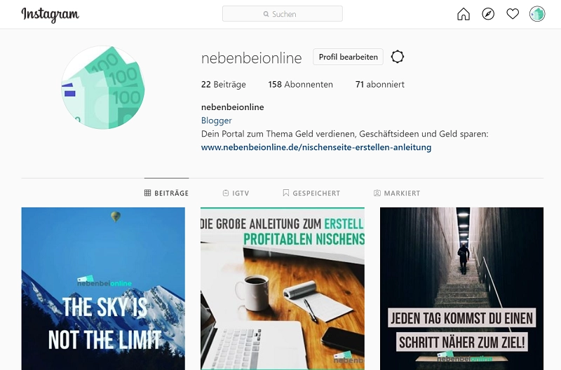 nebenbeionline Instagram