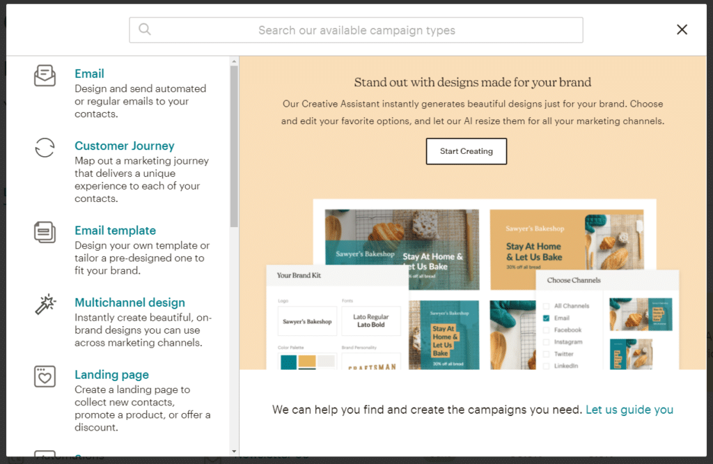 mailchimp kampagne erstellen