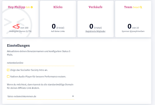 Sociseller Dashboard